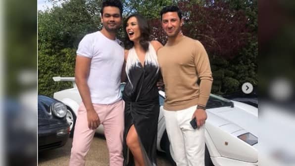 Amy Jackson hosts engagement party, traditional Geek ceremony with partner George Panayiotou in London