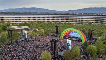 Apple's latest product is a rainbow stage where Lady Gaga just performed