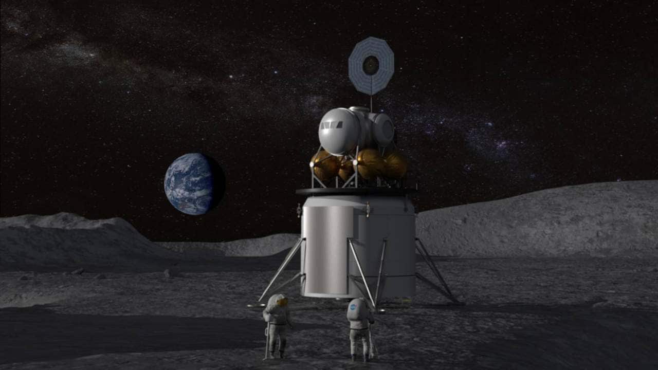 Artist’s concept of a future moon landing carried out under NASA's newly named Artemis program. Image: NASA