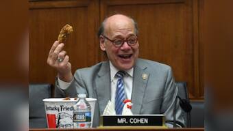 'Chicken Barr should have shown up today': Democrat uses poultry props to chide US attorney general