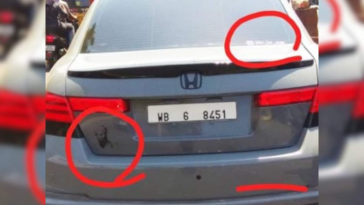 Kerala police seize car sporting Osama bin Laden sticker in Kollam