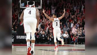 NBA Playoffs 2019: CJ McCollum's 41-point blitz helps Blazers edge past Nuggets in quadruple overtime; Bucks beat Celtics