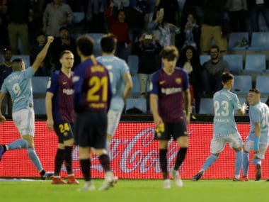 LaLiga champions Barcelona suffer shock defeat to struggling Celta Vigo; Espanyol cruise past Atletico Madrid