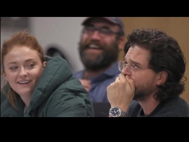 Game of Thrones: The Last Watch trailer — Kit Harington tears up at the final table read Game of Thrones: The Last Watch trailer — Kit Harington tears up at the final table read