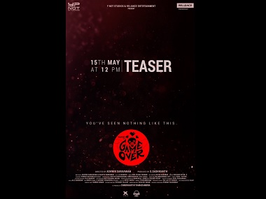 Game Over: Teaser of Ashwin Saravanan directorial starring Taapsee Pannu to be out on 15 May Game Over: Teaser of Ashwin Saravanan directorial starring Taapsee Pannu to be out on 15 May