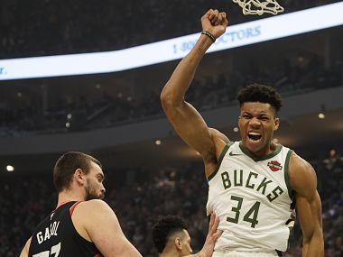 NBA Playoffs 2019: Giannis Antetokounmpo grabs 30 points in Milwaukee Bucks' Game 2 trouncing of Toronto Raptors NBA Playoffs 2019: Giannis Antetokounmpo grabs 30 points in Milwaukee Bucks' Game 2 trouncing of Toronto Raptors