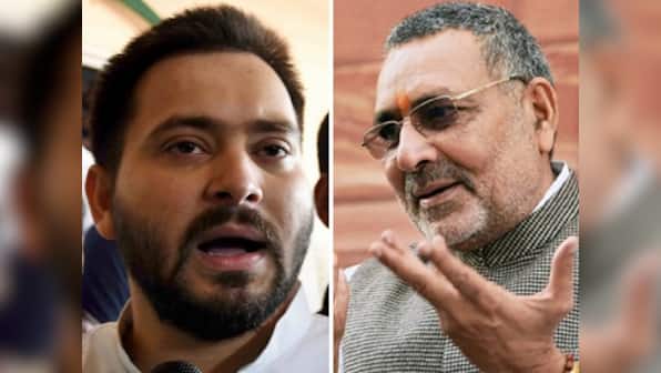 BJP's Giriraj Singh jeers at opposition over exit polls; RJD's Tejashwi Yadav terms predictions fraud and contrary to ground reality