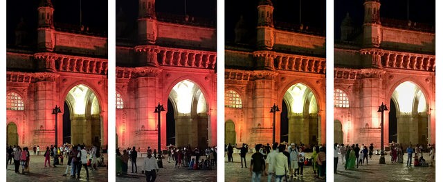 OnePlus suffers when it comes to low light. (Click to expand) L to R: Pixel 3a XL, OP6T, Pixel 3, iPhone 7