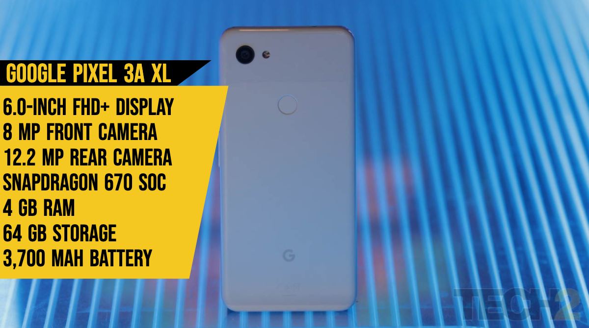 A quick glance at the Pixel 3a XL's display.