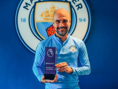 Manchester City boss Pep Guardiola edged out Jurgen Klopp to claim Premier League manager of the year award