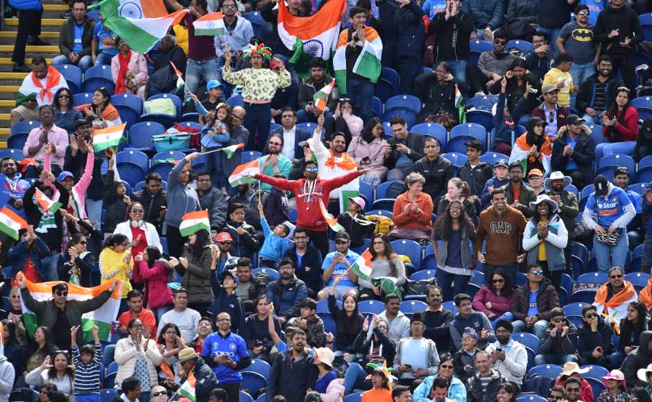 With tens of thousands of Indian fans in attendance, the warm-up match between India and Bangladesh had the air of a World Cup clash. AFP