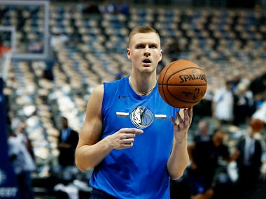 NBA: Dallas Mavericks Kristaps Porzingis left with bloodied face after being attacked in Latvia by New York Knicks fans