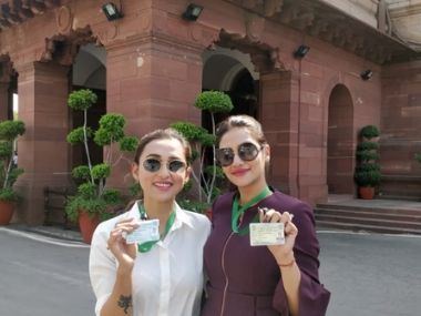 'Not a place for TikTok': TMC MPs Mimi Chakraborty, Nusrat Jahan trolled for clicking pictures outside Parliament 'Not a place for TikTok': TMC MPs Mimi Chakraborty, Nusrat Jahan trolled for clicking pictures outside Parliament