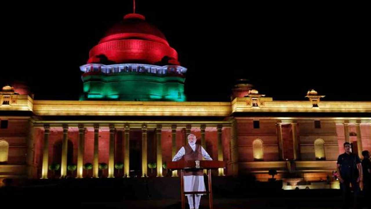 Pm Elect Narendra Modi To Take Oath Of Office At 7 Pm Today Decked Up