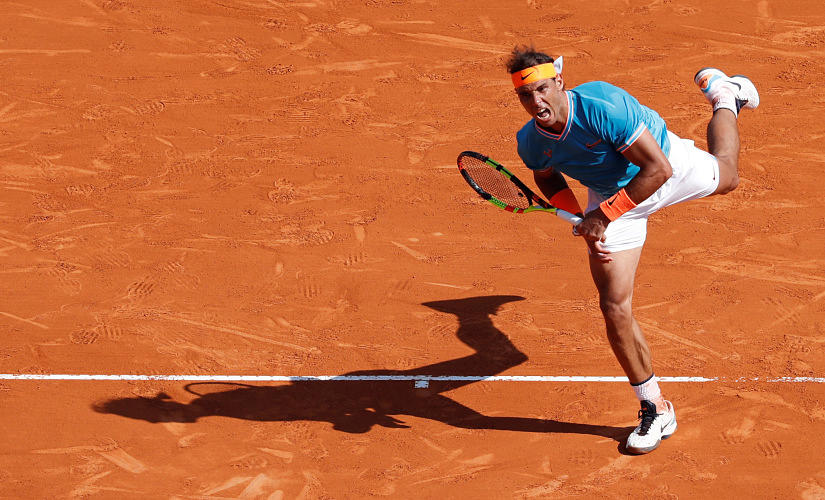 Tennis - ATP 1000 - Monte Carlo Masters - Monte-Carlo Country Club, Roquebrune-Cap-Martin, France - April 17, 2019 Spain's Rafael Nadal in action during his second round match against Spain's Roberto Bautista Agut REUTERS/Eric Gaillard - RC1962626C60