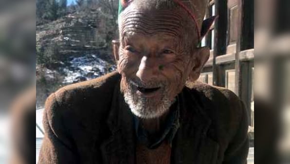 India's first voter Shyam Saran Negi casts his vote in Himachal's Kinnaur district; 102-year-old asks voters to elect honest, active candidates
