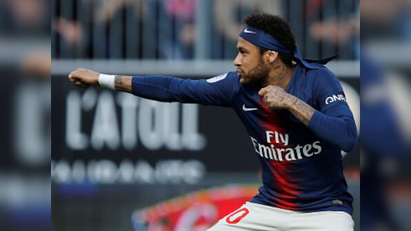 Ligue 1: Neymar helps Paris Saint-Germain end three-match losing streak with win at Angers; Monaco slip closer to relegation