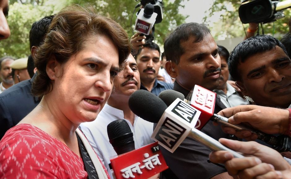 Congress General Secretary Priyanka Gandhi Vadra talked to the media after casting vote for the sixth phase of Lok Sabha elections, at polling station at Lodhi road in New Delhi. PTI Congress General Secretary Priyanka Gandhi Vadra talked to the media after casting vote for the sixth phase of Lok Sabha elections, at polling station at Lodhi road in New Delhi. PTI