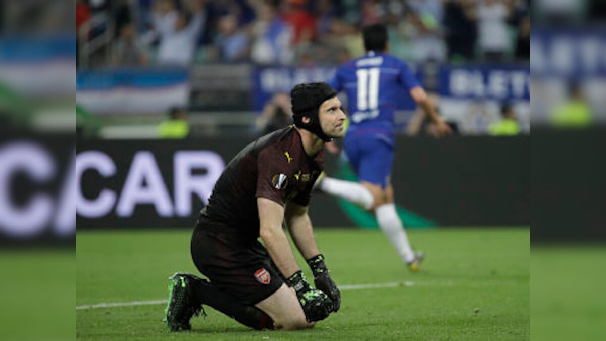 Europa League: Arsenal goalkeeper Petr Cech says he has 'no regrets' after losing final match of career