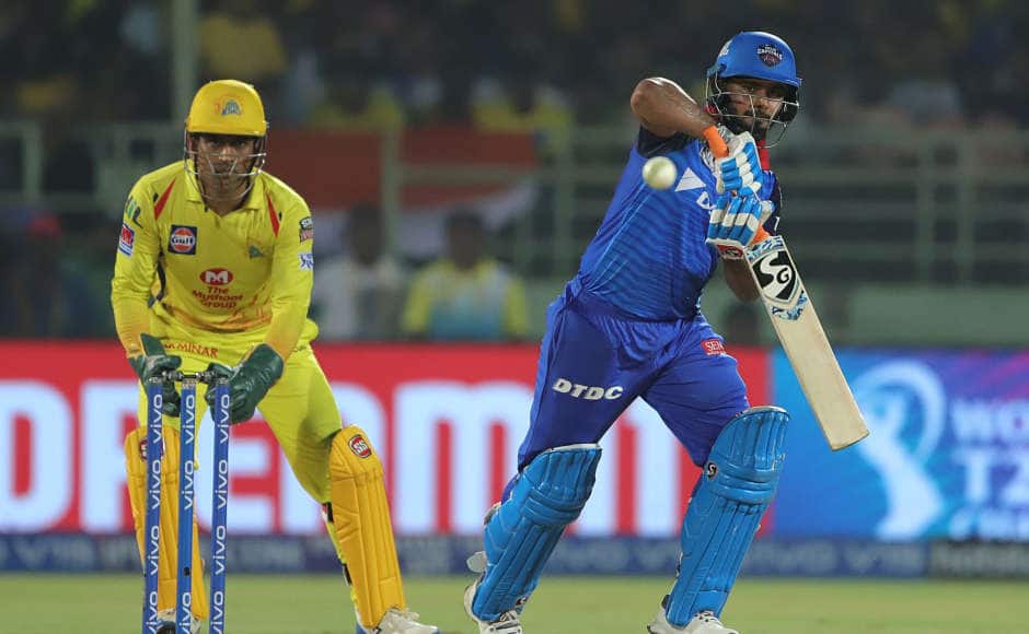 On a day when their top-order failed to score big runs, Rishabh Pant top-scored for Delhi Capitals with 38 as they posted a total of 147-9 from 20 overs. Sportzpics 