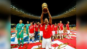 DFB Pokal: Robert Lewandowski dedicates titles to Arjen Robben, Franck Ribery as Bayern Munich end season with German Cup win