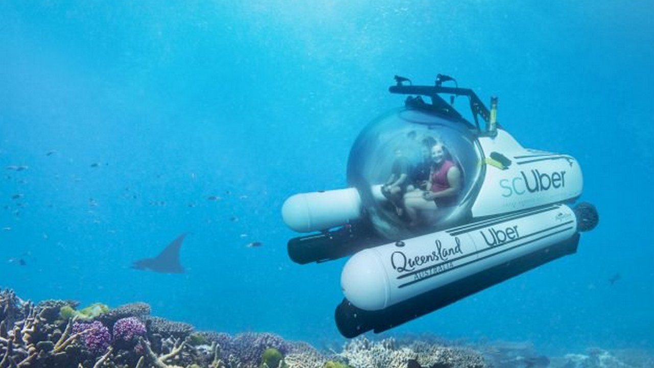 Uber launches 'scUber' in Australia: World's first submarine ride sharing service Uber launches 'scUber' in Australia: World's first submarine ride sharing service