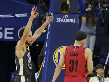 NBA Playoffs 2019: Stephen Curry scores 37 points in Warriors comeback victory over spirited Blazers in Game 2