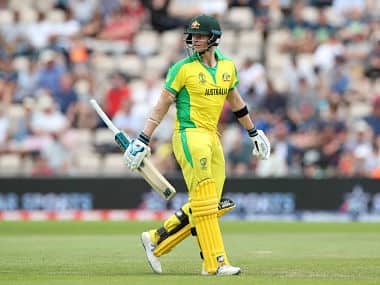 Cricket - ICC Cricket World Cup Warm-Up Match - England v Australia - The Ageas Bowl, Southampton, Britain - May 25, 2019 Australia’s Steve Smith walks off after being dismissed Action Images via Reuters/Peter Cziborra - RC1FC4844F40