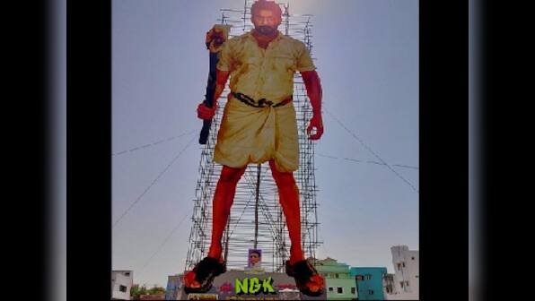 Ahead of NGK's release, Chennai municipal officials remove Suriya's 215-feet cutout erected by star's fans