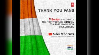 T-series beats PewDiePie to become world's most subscribed YouTube channel with 100 million subscribers