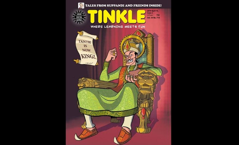 Tinkle character Tantri the Mantri becomes a king after 35 years of evil plotting