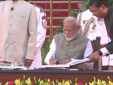 Narendra Modi Cabinet 2019 oath-taking ceremony Updates: Modi, Amit Shah take oath; Maneka Gandhi likely to be pro-tem LS Speaker Narendra Modi Cabinet 2019 oath-taking ceremony Updates: Modi, Amit Shah take oath; Maneka Gandhi likely to be pro-tem LS Speaker