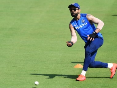 File image of Virat Kohli practicing his fielding drills. AFP