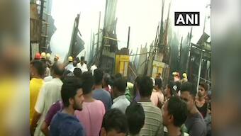 Fire breaks out at bamboo godown in Kolkata's Park Circus area; 15 tenders rushed to the spot, no casualties reported so far