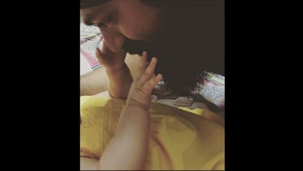 KGF actor Yash, Radhika Pandit release first pictures of their daughter on Instagram