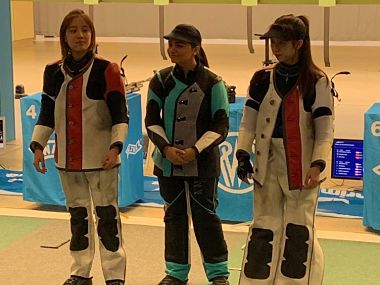 ISSF Shooting World Cup 2019: Apurvi Chandela clinches gold medal in women's 10m Air Rifle event ISSF Shooting World Cup 2019: Apurvi Chandela clinches gold medal in women's 10m Air Rifle event