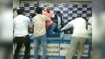 Dalit body president attacked in Hyderabad during presser on alleged irregularities at Telangana gurukuls