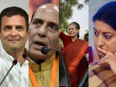 Phase 5 of Lok Sabha Election 2019: Rahul, Sonia Gandhi, Rajnath Singh, Smriti Irani among key candidates in the fray tomorrow Phase 5 of Lok Sabha Election 2019: Rahul, Sonia Gandhi, Rajnath Singh, Smriti Irani among key candidates in the fray tomorrow
