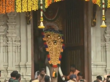 54-yr-old elephant Thechikottukavu Ramachandran, banned for killing 2 in Guruvayur this year, takes part in Thrissur 'Pooram' festival 54-yr-old elephant Thechikottukavu Ramachandran, banned for killing 2 in Guruvayur this year, takes part in Thrissur 'Pooram' festival