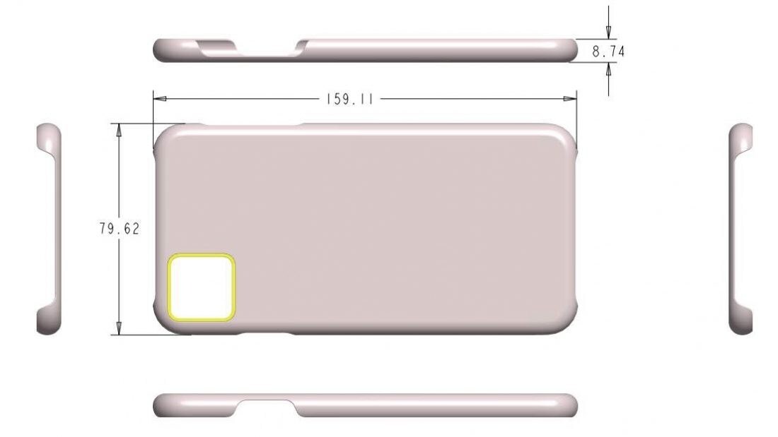 iPhone 11 case render. Image: Sonnydickson.com