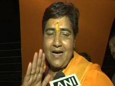 EC stops screening of short film featuring Pragya Singh Thakur in Madhya Pradesh after Congress' complaint EC stops screening of short film featuring Pragya Singh Thakur in Madhya Pradesh after Congress' complaint