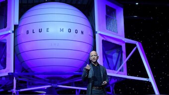 Jeff Bezos's vision for humanity involves hydrogen-powered rockets and rotating habitats