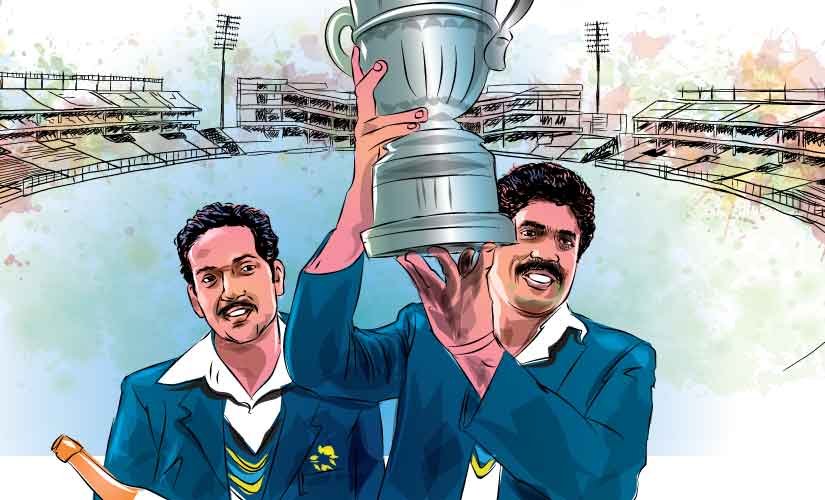 Kapil Dev lifted India’s maiden World Cup trophy in 1983 as captain.