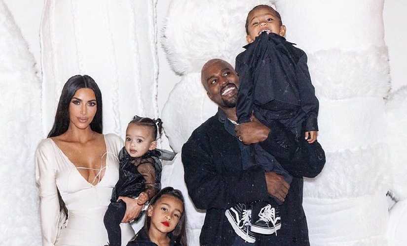   Kim Kardashian, the surrogate mother of Kanye Wests gives birth with her fourth child 