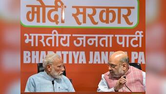 Narendra Modi surprises media with appearance at press conference, exudes confidence on BJP win in LS polls