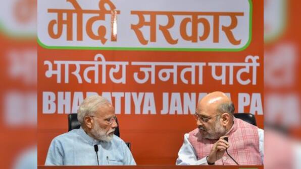 Narendra Modi surprises media with appearance at press conference, exudes confidence on BJP win in LS polls