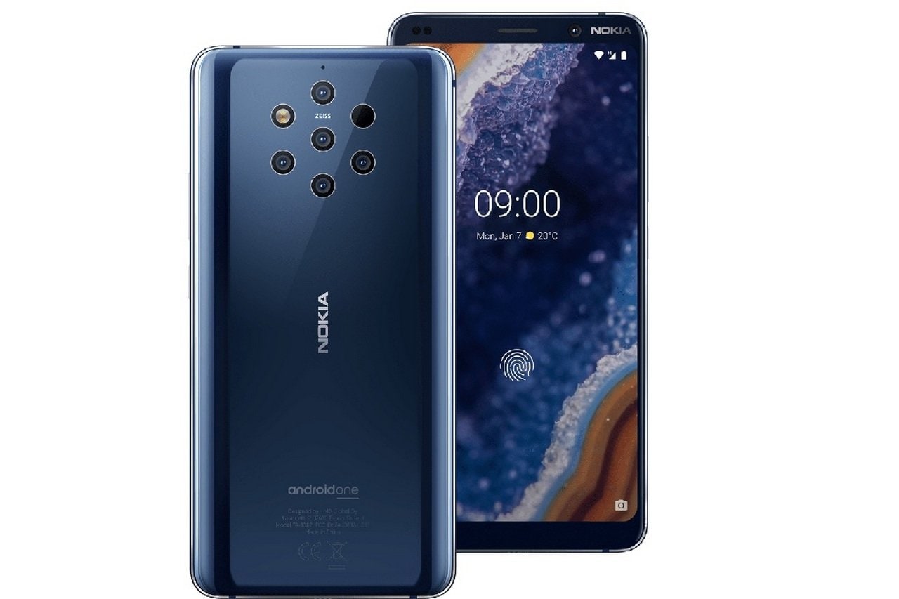 The Nokia 9 features 5 rear cameras plus one 3D ToF camera to gather more data and deliver better image quality.