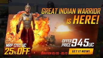 PUBG Mobile introduces 'Baahubali' themed costumes in its in-game store