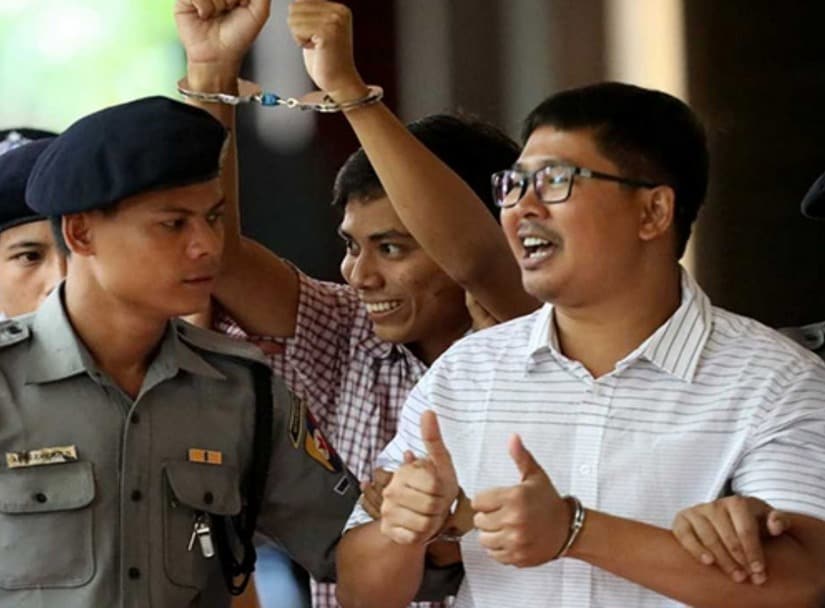 Reuters journalists Wa Lone and Kyaw Soe Oo were arrested on 12 December for allegedly obtaining confidential documents related to Rakhine. Reuters