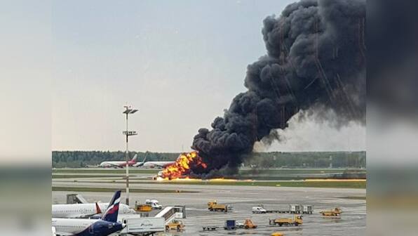 Russian plane bursts into flames after emergency landing at Moscow airport; 41 killed, 11 injured